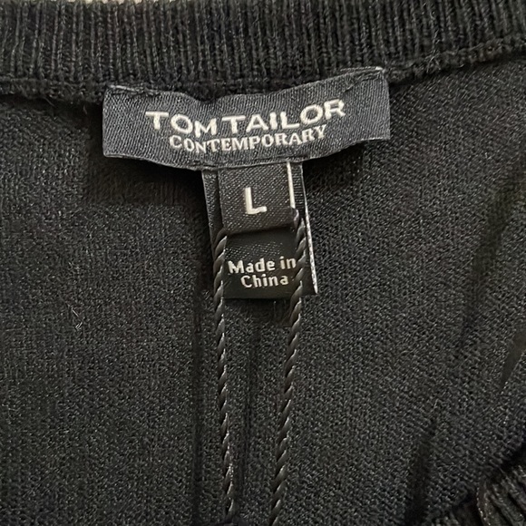 Tom Taylor black lace front sweater (sz l) - Picture 2 of 11